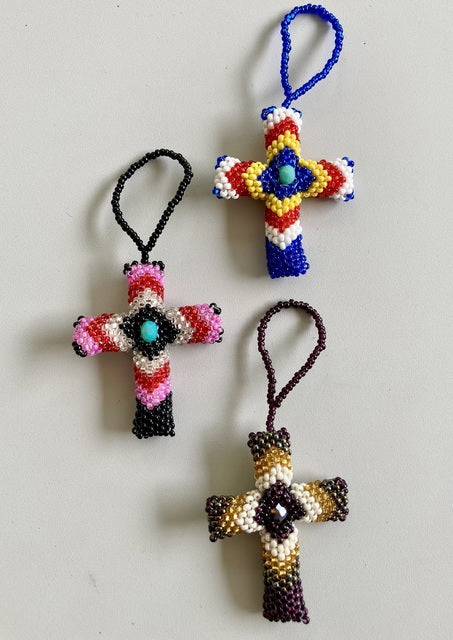 Beaded Cross Ornament