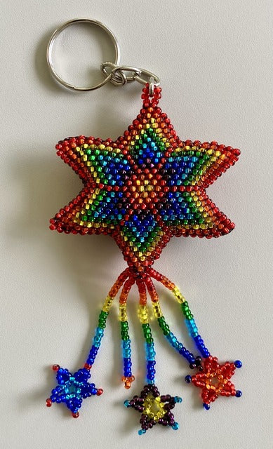 Rainbow Star Keychain